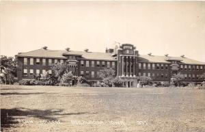 Iowa Ia Real Photo RPPC Postcard c1950 OSKALOOSA Penn College Building