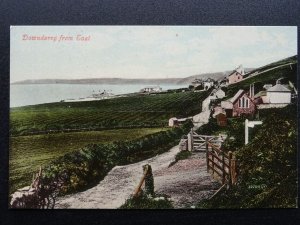 Cornwall DOWNDERRY from East through farm gates c1905 Postcard by Valentine