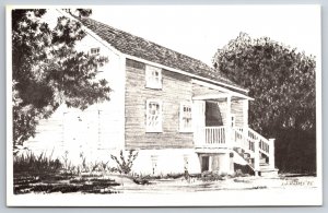 Sketches~Murray Farm House Dates Middletown NJ B&W~Vintage Postcard