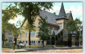 CHICAGO, Illinois IL ~ Boys in Front of SWEDISH BAPTIST CHURCH 1911  Postcard