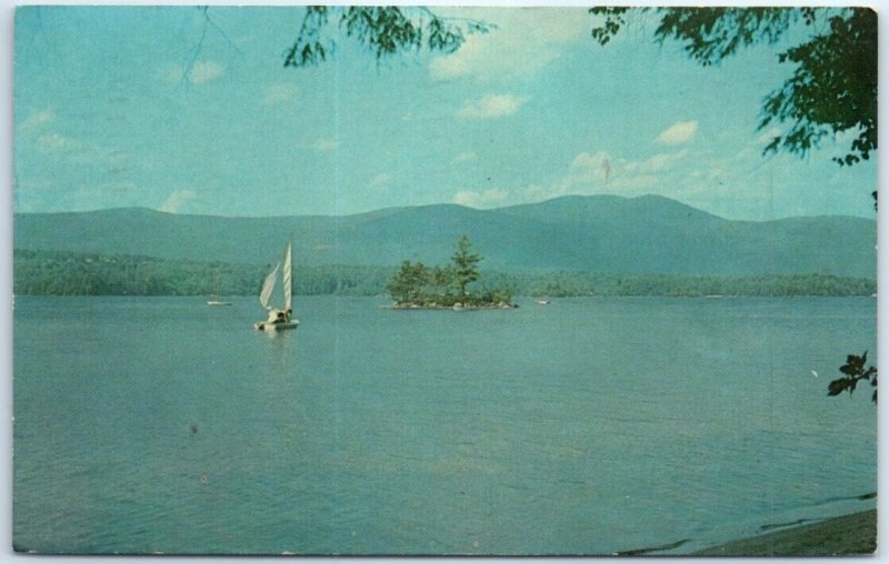 Postcard - View From The Beach At Geneva Point Camp, Winnipesaukee, N. H.