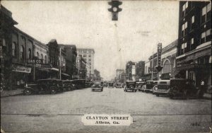 Athens Georgia GA Clayton St. c1940 Postcard
