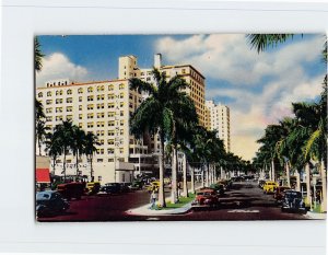 Postcard Biscayne Boulevard, Miami, Florida