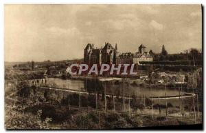 Old Postcard L & # 39Abbaye De Solesmes hillside view has the & # 39ouest