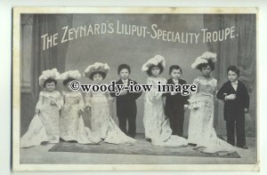 su2493 -  Children on Stage,The Zeynard's Liliput-Speciality Troupe - Postcard