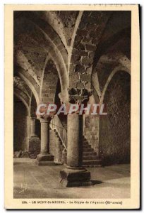 Old Postcard Mont St Michel The Crypt of the & # 39Aquilon