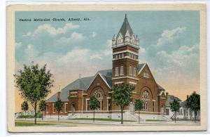 Central Methodist Church Albany Alabama 1920s postcard