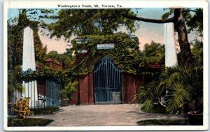Postcard - Washington's Tomb - Mount Vernon, Virginia