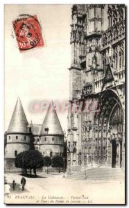 Old Postcard Beauvais Cathedral and South Gate Tours Courthouse