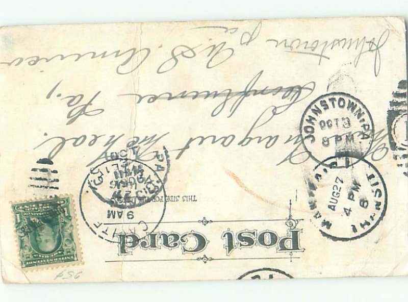 Pre-Linen Comic BILLY GOAT CHASING MAN AB8648