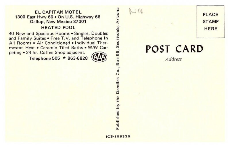 New Mexico  Gallup , El Capitan Motel