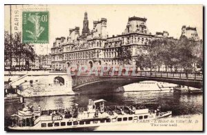 Postcard Old Paris Hotel de Ville