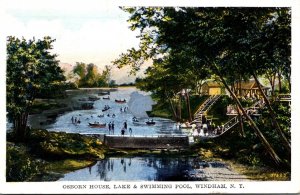 New York Windham Osborn House Lake and Swimming Pool 1935