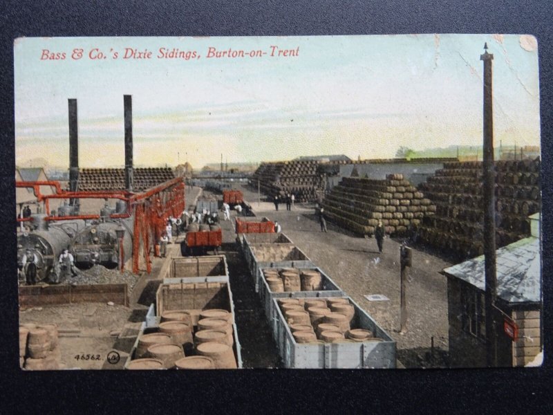 Staffordshire BURTON ON TRENT Bass & Co. BREWERY Dixie Sidings c1904 Postcard