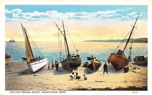 Italian Fishing Boats in Gloucester, Massachusetts