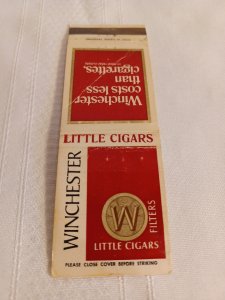 Winchester Filter Little Cigars 20 Front Strike Matchbook Cover