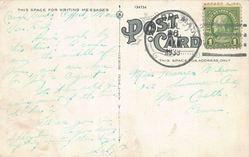 LP70 Covered Bridge Norway  Maine Postcard 