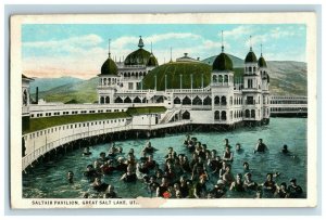 C 1920 Saltair Pavilion, Great Salt Lake, Utah Postcard F80 