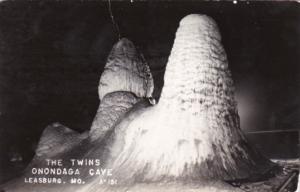 The Twins Onondaga Cave Leasburg Missouri Real Photo