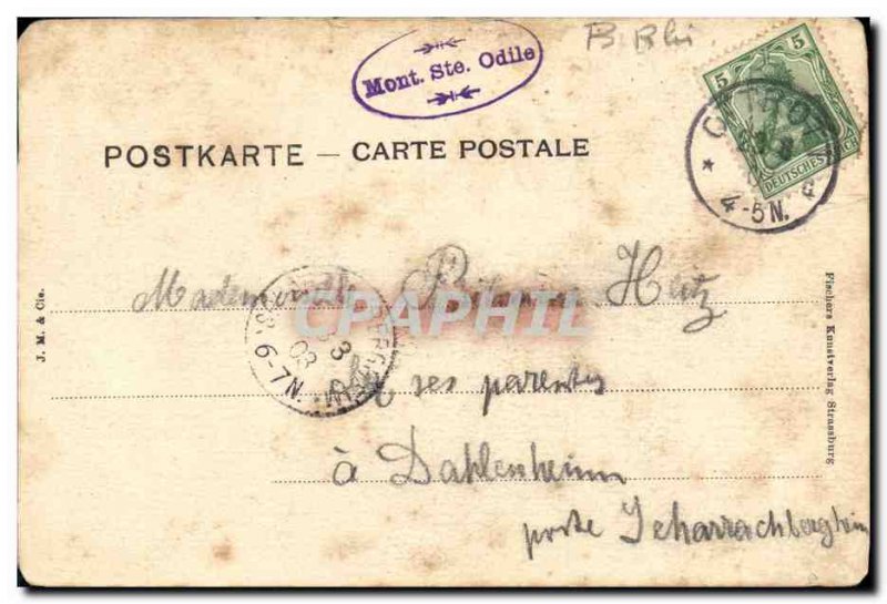 Old Postcard Mont Sainte Odile North Coast