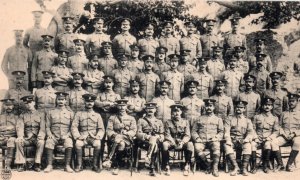 WWI Era 2nd Royal Sussex Regiment British Army Soldiers Postcard