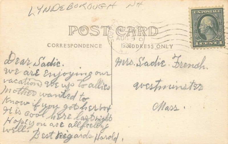 LPS43 Lyndeborough New Hampshire The Eddy Postcard RPPC