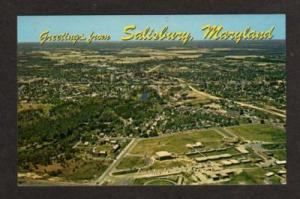 MD Greetings from SALISBURY MARYLAND Postcard Chrome PC