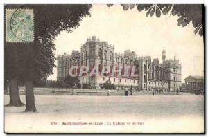 Old Postcard Saint Germain en Laye Le Chateau Seen Park