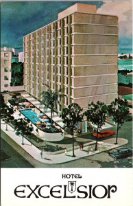 VINTAGE POSTCARD HOTEL EXCELSIOR LOCATED SAN JUAN PUERTO RICO c 1970s