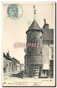 Old Postcard L & # 39Isle sur Serein Tower Amyot