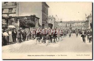 Old Postcard Compiegne festivals of Jeanne d & # 39arc Musicians