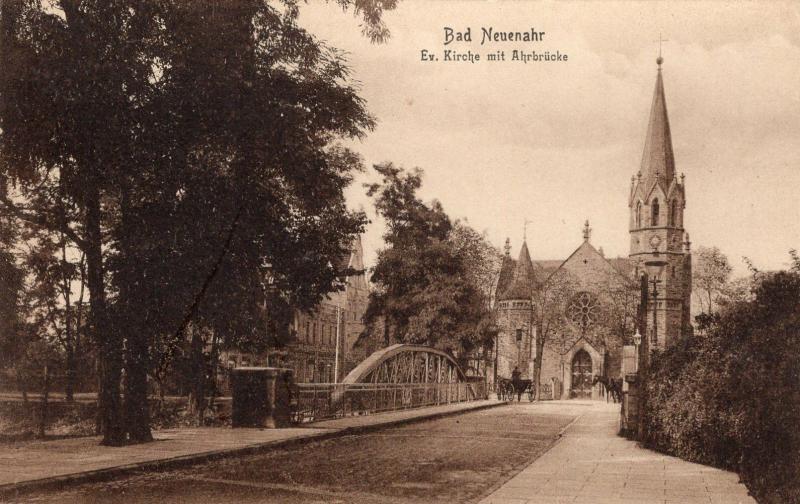 Germany Bad Neuenahr Ev kirche mit Ahrbrücke 01.40