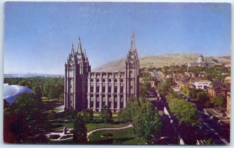 Postcard - Temple Square, Salt Lake City, Utah USA