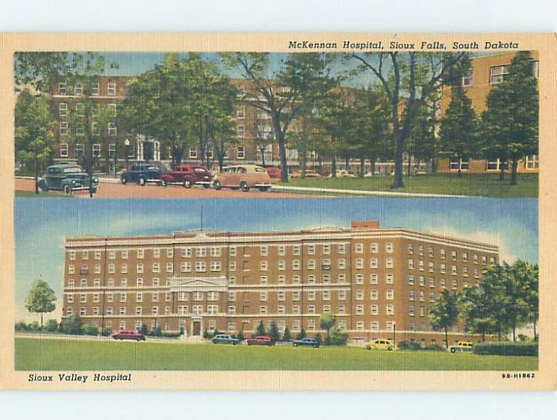 Unused Linen HOSPITAL SCENE Sioux Falls South Dakota SD W2728