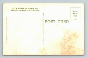Chicago IL, Jackson Park, Museum, Science And Industry, Chrome Illinois Postcard 