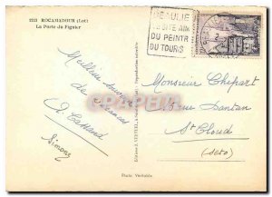 Postcard Modern Rocamadour Gate Fig Tree