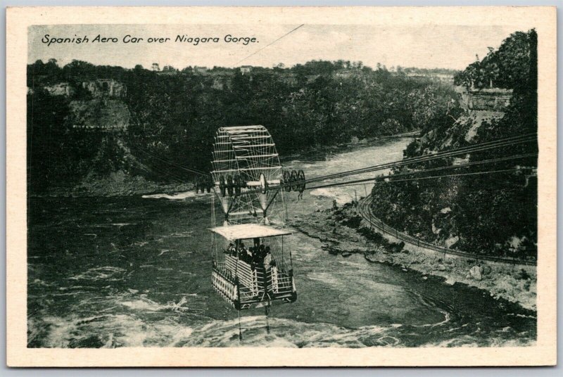 Vtg Niagara Falls Canada Spanish Aero Car Over Niagara Gorge 1910s View Postcard