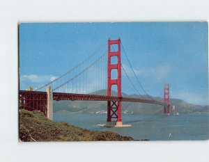 Postcard Golden Gate Bridge, San Francisco, California