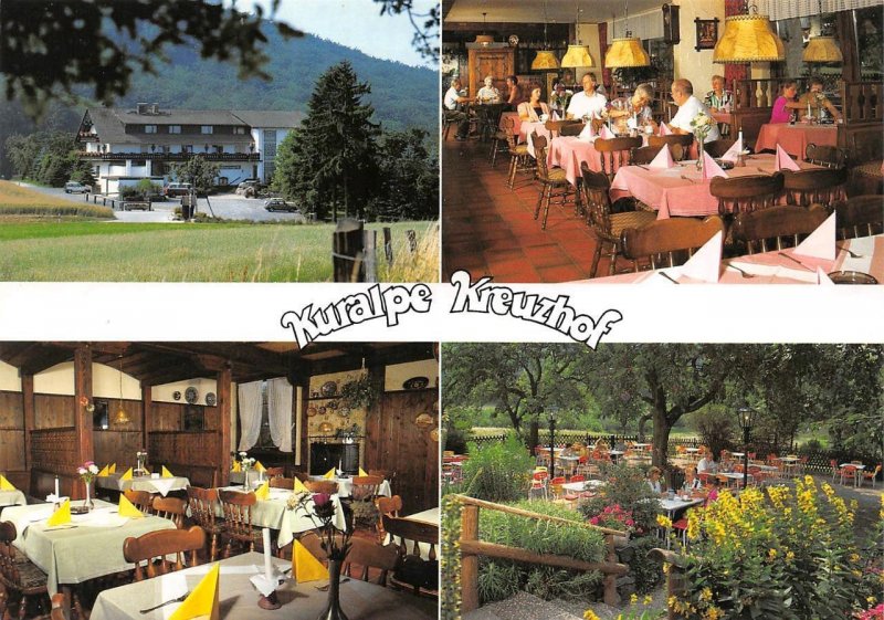 Lautertal, Odenwald Germany  KURALPE KREUZHOF HOTEL~RESTAURANT  4X6 Postcard