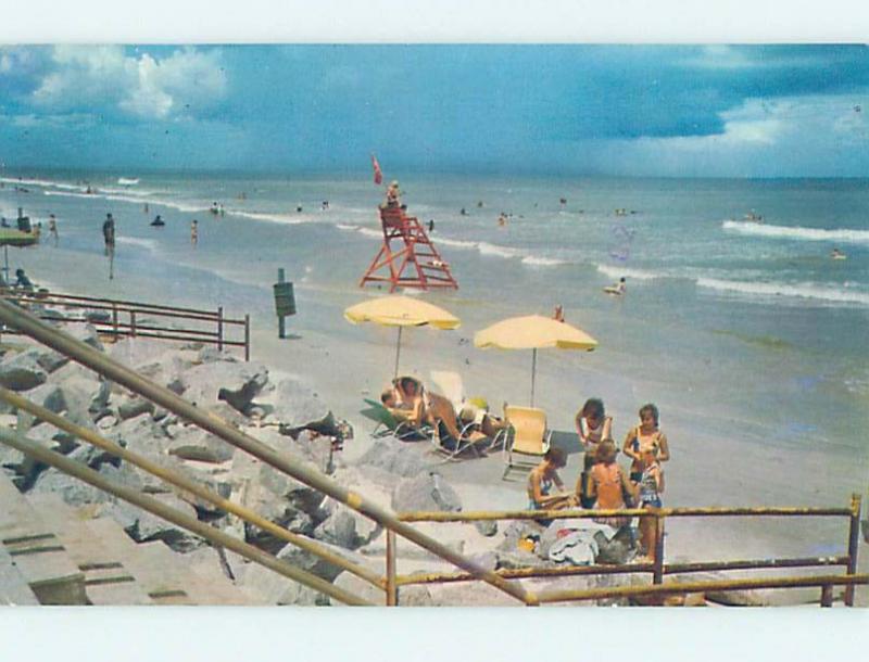 Pre-1980 BEACH SCENE Jacksonville Beach Florida FL G5955