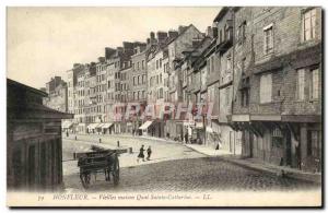 Postcard Old Honfleur Old Houses Quai Saint Catherine