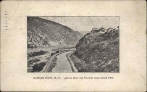 Harpers Ferry West Virginia WV Birdseye View c1910s Postcard