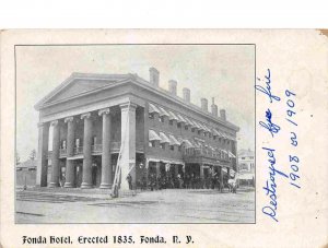 Fonda Hotel Fonda New York Early 1900s Destroyed By Fire 1909 postcard