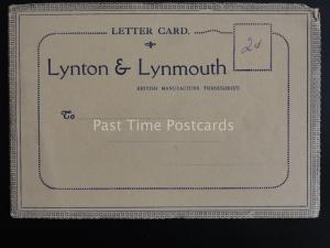 Devon LYNTON & LYNMOUTH 8 Image - Old Letter Card by E.T.W. Dennis