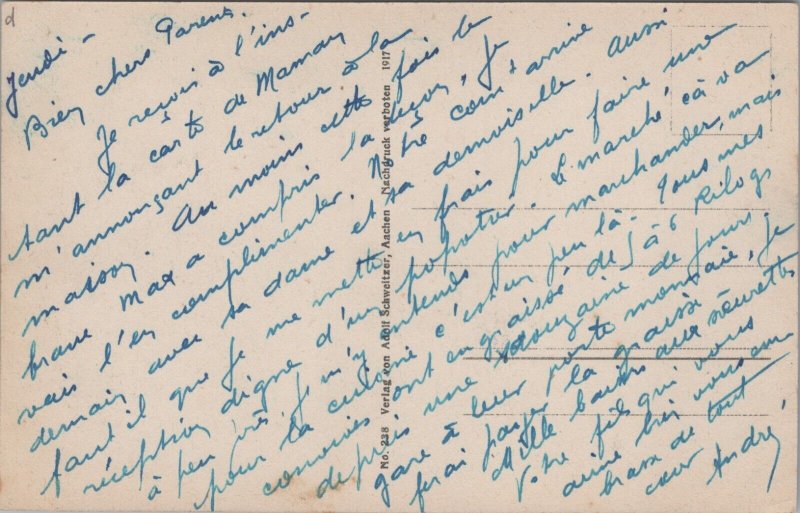 Germany Aachen Vintage Postcard 09.99