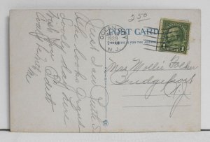 Beach Front, Hotel Flanders, Ocean City, N. J. - Postcard