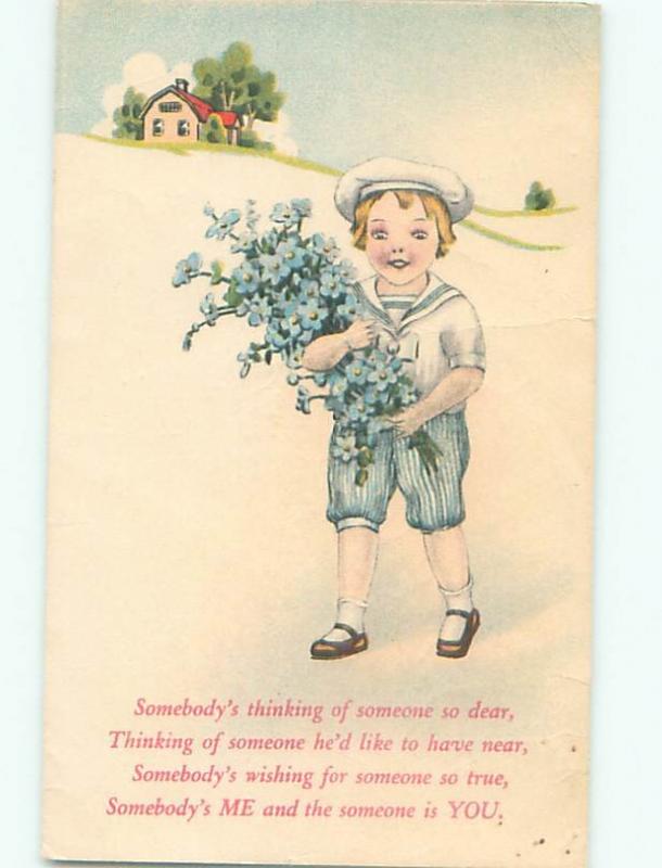 Divided-Back CHILDREN SCENE Great Postcard AA6354