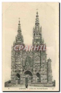 Old Postcard The Thorn Notre Dame church