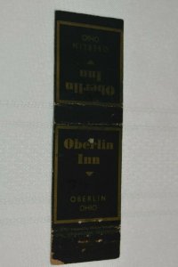 Oberlin Inn Oberlin Ohio 20 Strike Matchbook Cover