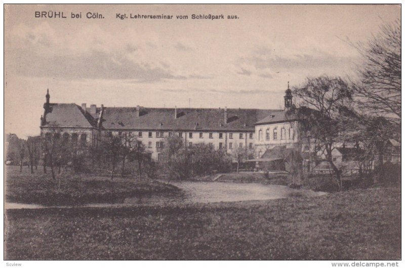 BRUHL, North Rine-Westphalia, Germany, 1900-1910s; Bruhl Bei Coln, Lehrersemi...